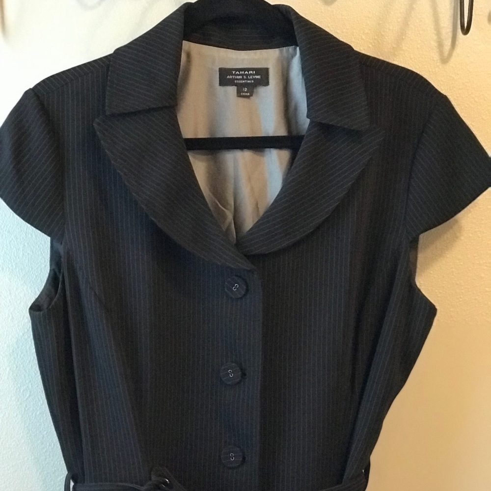 Black and white pin stripe dress